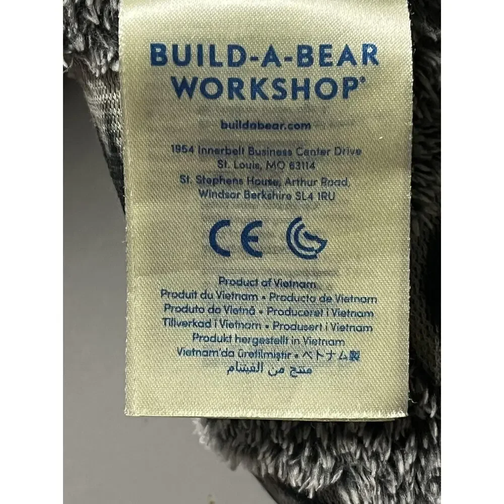 Build-A-Bear Workshop Batman Bear Plush Stuffed Animal Toy Gray Medium Cape‎ DC